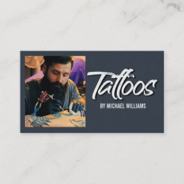 Cartão De Visita Tatuagem Artista Fotografia Típica