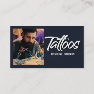 Cartão De Visita Tatuagem Artista Fotografia Típica
