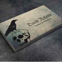 Tatuagem e perfuração de Crow & Crânio Vintage