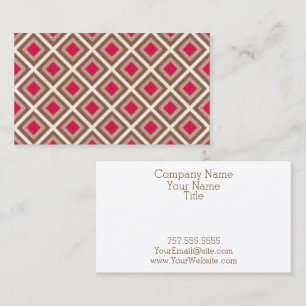 Cartão De Visita Taupe, Taupe claro, diamantes STaylor de Ikat do