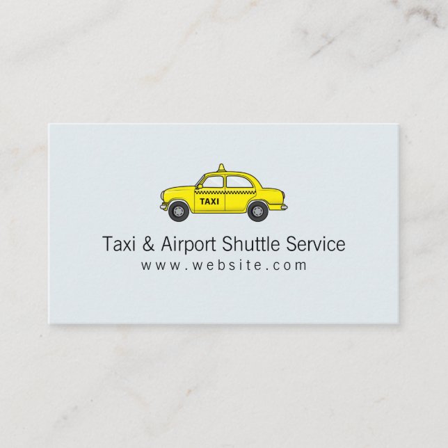 Cartão De Visita Taxi & Airport Shuttle Service (Frente)