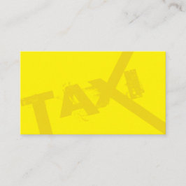 Cartão De Visita TAXI amarelo para taxista profissional