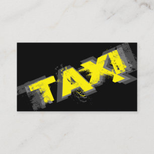 Cartão De Visita TAXI amarelo para taxista profissional