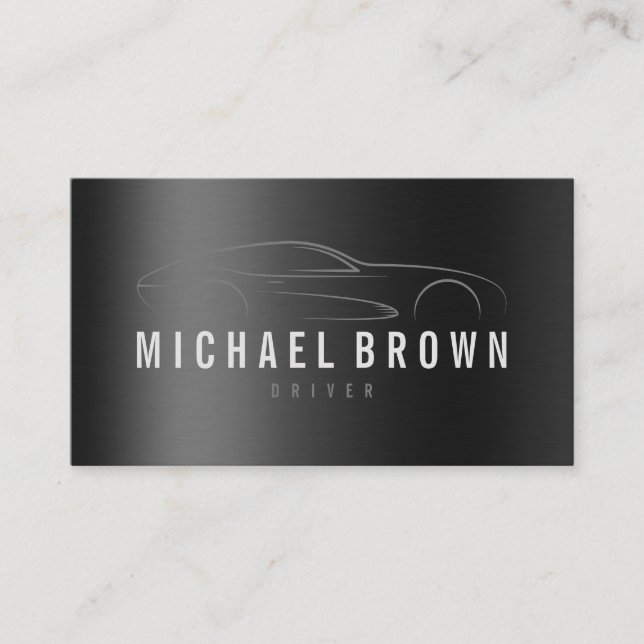 Cartão De Visita Taxi Cab Lux Car Driver Mobile Online Rent (Frente)