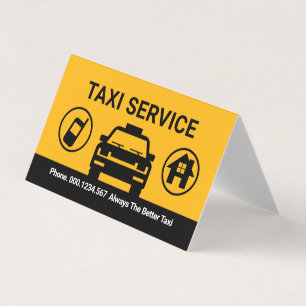 Cartão De Visita Táxi de Ligação para Transporte de Destino