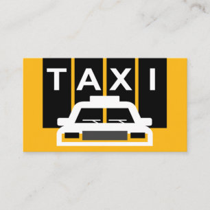 Cartão De Visita Táxi em Listras Pretas