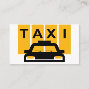 Cartão De Visita Táxi Faixas Amarelas