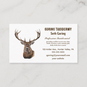 Cartão De Visita Taxidermist Editável