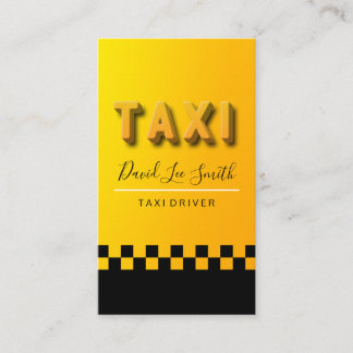 Cartão De Visita Taxista / Servicio Cab