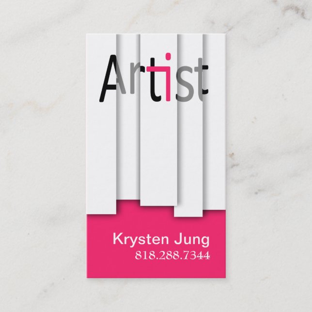 Cartão De Visita :: TBA:: Artista gráfico corajoso - painéis (Frente)