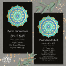 Teal Mandala Energy Healer Yoga Reiki Spa