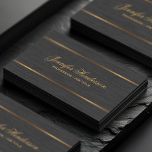 Tecido de Linho Preto Elegante com Moldura Dourada