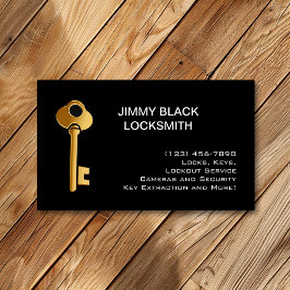 Cartão De Visita Tecla Dourada de Artesanal Moderno Minimalista Sim