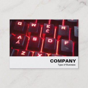 Cartão De Visita Teclado brilhante
