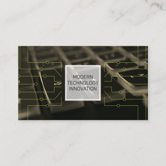 Cartão De Visita Teclado | Codificador | Programador | Desenvolvedo (Frente)