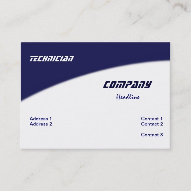 Cartão de visita técnico (Frente)