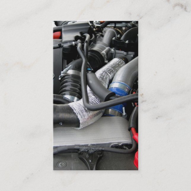 Cartão De Visita Técnico automotriz do mecânico das peças de (Frente)