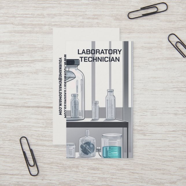 Cartão De Visita Técnico de laboratório (Frente/Verso In Situ)