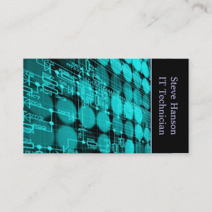 Cartão De Visita Técnico de programador de computador de TI