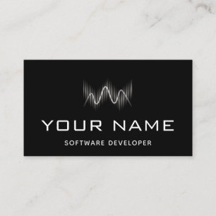 Cartão De Visita Tecnologia de Desenvolvedor de Software de Onda Ge