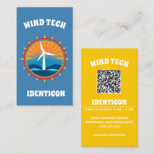 Cartão De Visita TECNOLOGIA EÓLICA com código QR