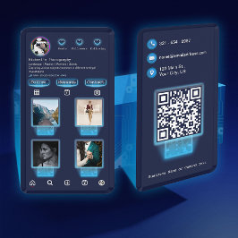 Cartão De Visita Tecnologia IG Adicionar Fotos Marinho Fotografia C