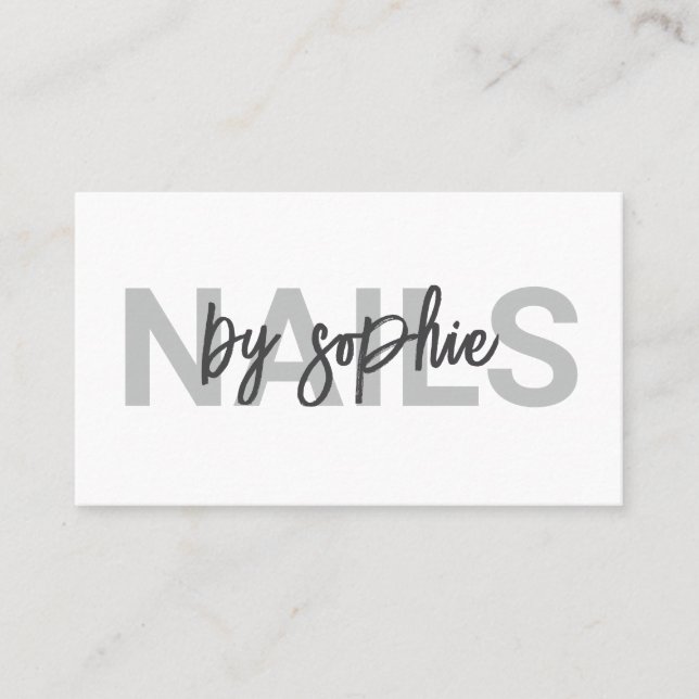 Cartão De Visita Tecnologia Nail (Frente)