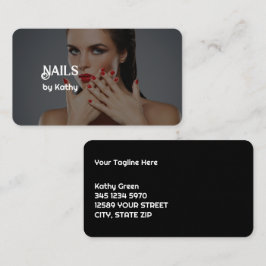 Cartão De Visita Tecnologia personalizada de unhas fotográficas