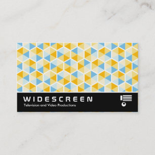 Cartão De Visita Tela ampla 0512 - Padrão Hexágono 03