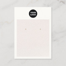 Tela Chic Add Logo Blush Pink Leather Earring