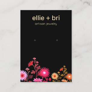 Cartão De Visita Tela colorida de varrasco preto