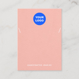 Cartão De Visita Tela da Marca Colar Colar Colar Logotipo Rosa Pêss