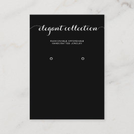 Cartão De Visita Tela de Alvorada Preta de Caligrafia