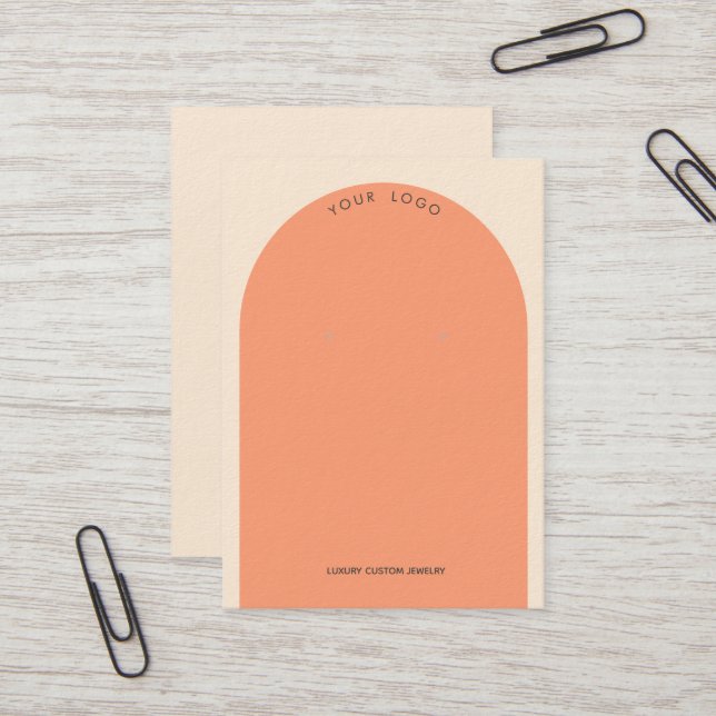 Cartão De Visita Tela de Arco de Pêssegos Buttercreme (Frente/Verso In Situ)