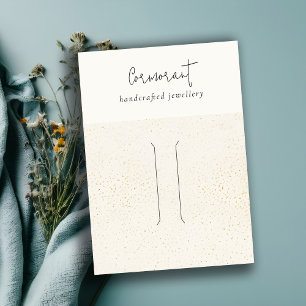 Cartão De Visita Tela de Banda do pino do cabelo Dourado com a text