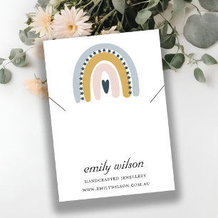 CARTÃO DE VISITA TELA DE BRACELET DE NECKLACE BLUSH SCANDI RAINBOW