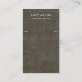 CARTÃO DE VISITA TELA DE CINZAS RUSTIC BRONZE LINES NECKLACE BRACEL