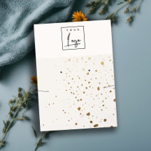 Tela de colar com o logotipo branco Dourado com ma