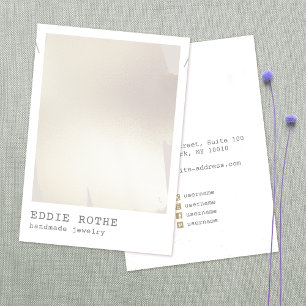 Cartão De Visita Tela de Colar de Água do Abstrato Dourado Moderno