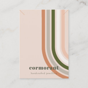 Cartão De Visita Tela de Colar do Colar do Deserto do Arco-Íris Ret