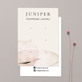 Cartão De Visita Tela de cor d'água com 3 Furos Abstrato