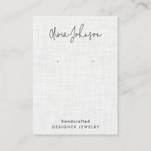 Cartão De Visita Tela de engrenagens com Padrão de Linhagens Branca