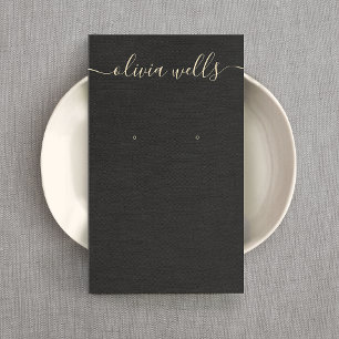 Cartão De Visita Tela de gravação de script de assinatura de linhag