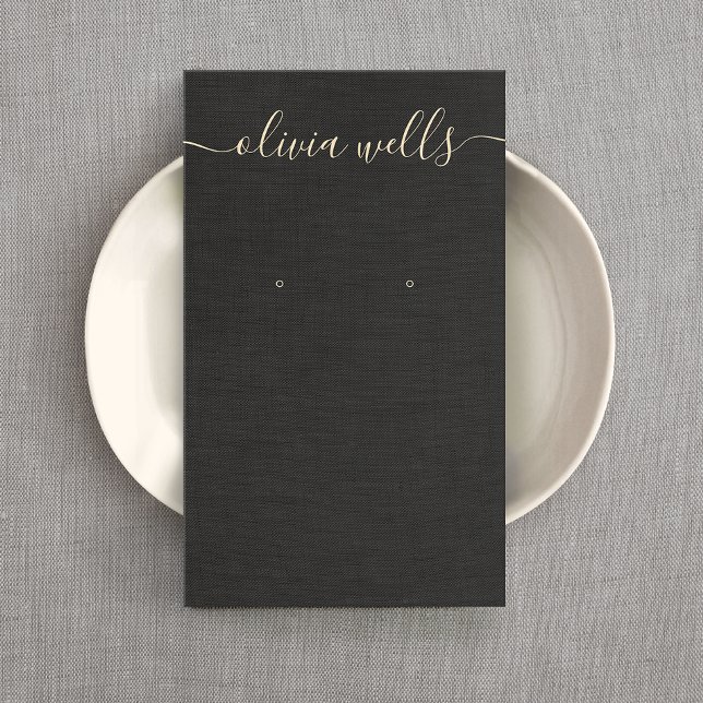 Cartão De Visita Tela de gravação de script de assinatura de linhag (Criador carregado)