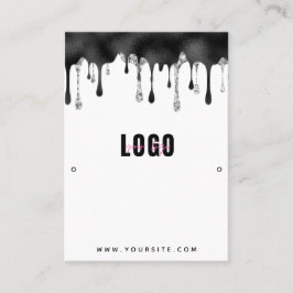 Cartão De Visita Tela de joias com olhos brilhantes pretos