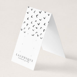 Cartão De Visita Tela de Joias | Jogo | Preto e branco 