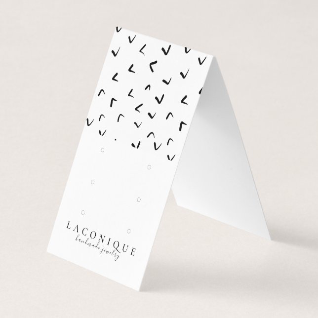 Cartão De Visita Tela de Joias | Jogo | Preto e branco  (Frente)