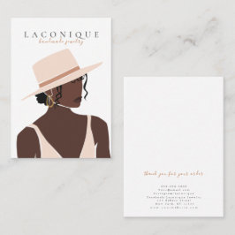 Cartão De Visita Tela de Joias | Retratos para Meninas | Abstrato B