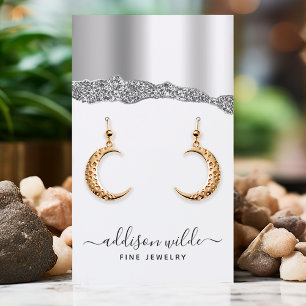 Cartão De Visita Tela de Ouriços de Jogo de Diamante de Silver Glit