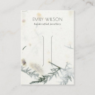 Cartão De Visita Tela do clipe de cabelo de textura de papel feito